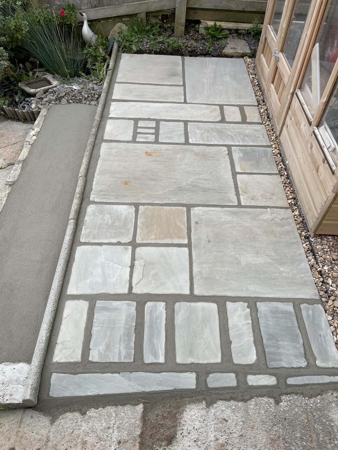 Sandstone Path with Sawn Border