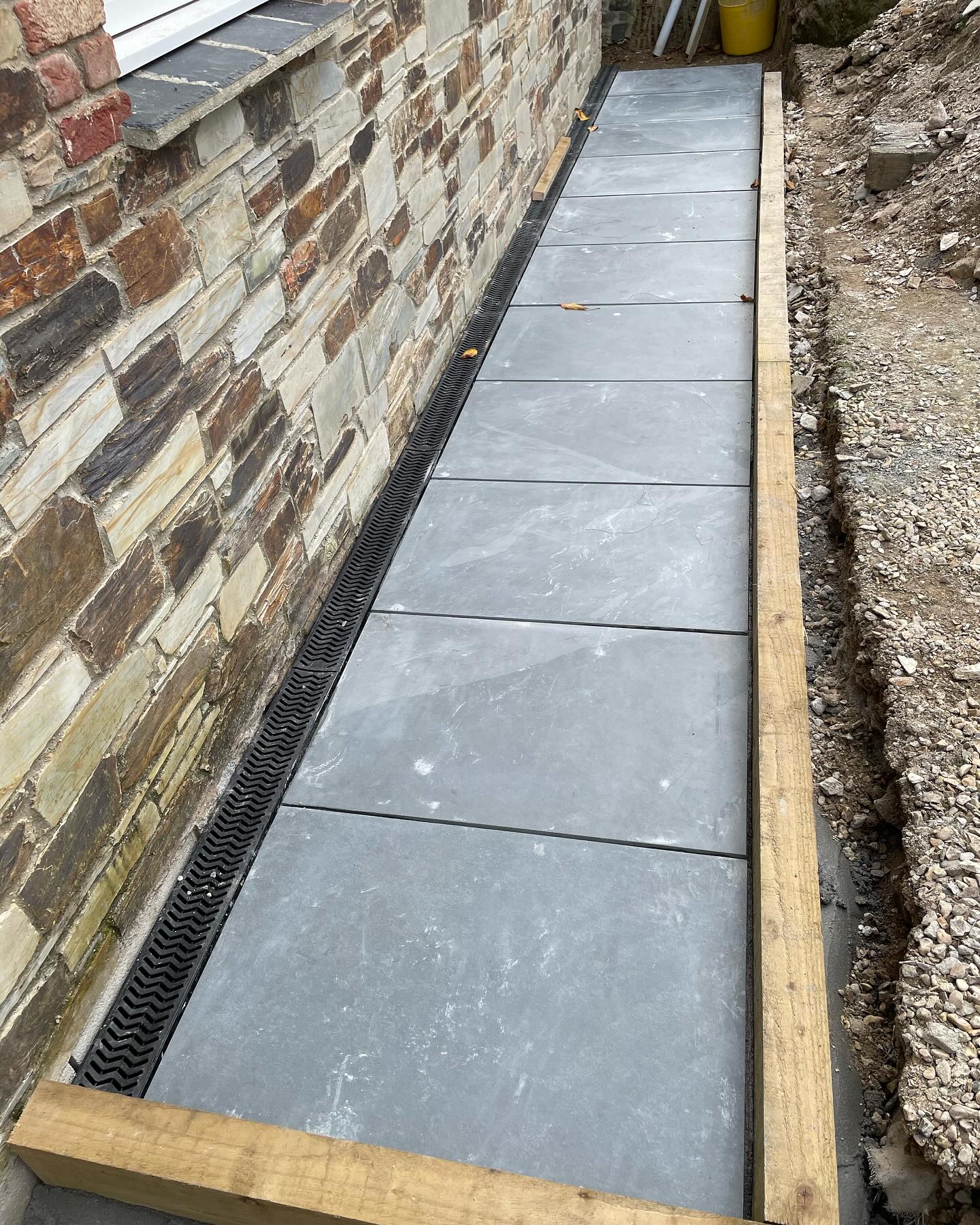 Slate Side Access & Drain